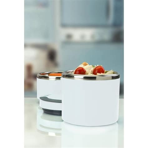 Kitchen Details 2 Tier Stainless Steel Insulated Lunch Box 